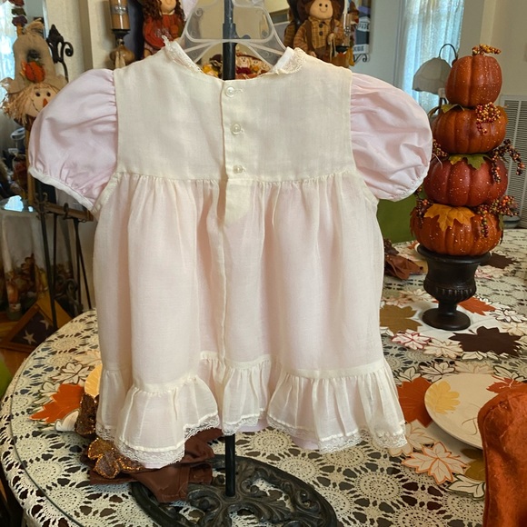 Nana’s Pet Vintage Toddler girls Pinafore Dress with matching Bonnet size 2 - Picture 9 of 16